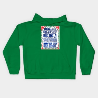 Vintage Jazz Christmas Concert Poster (Chicago, 1959) Kids Hoodie